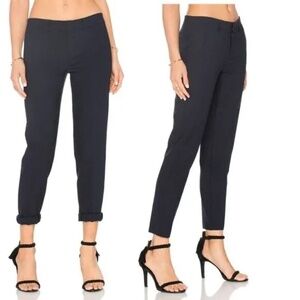 VINCE STRAPPING' STRETCH WOOL TROUSERS IN COASTAL BLUE - size 2